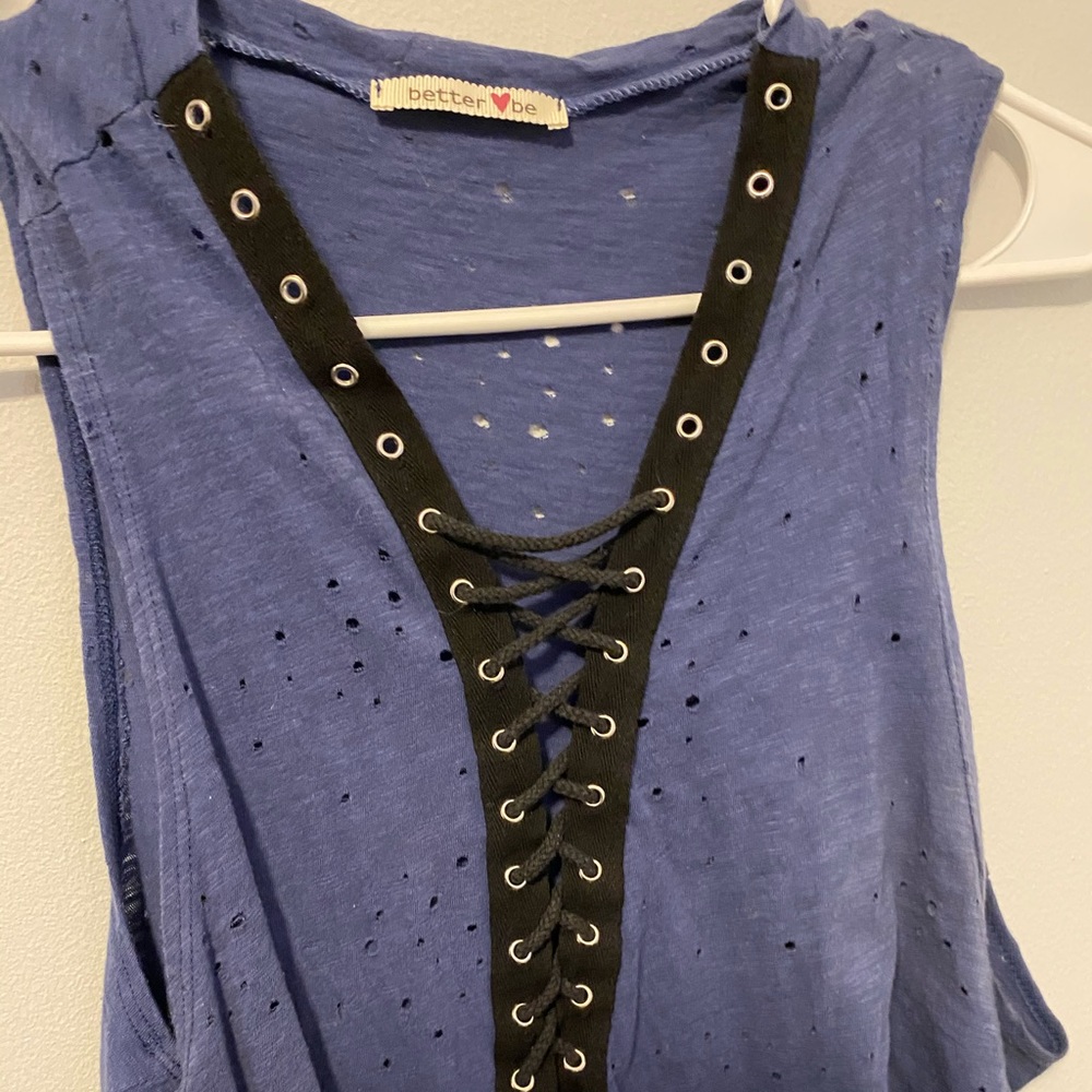 ***BLUE BETTER BE CROP TOP***